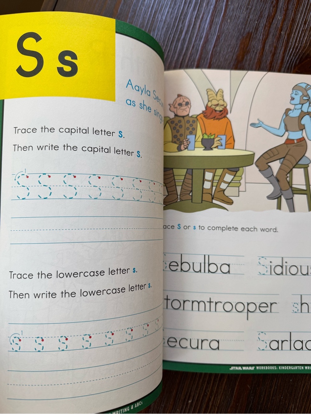Star Wars Kindergarten workbooks pencils NWOT phonics writing abc learning kids - Picture 9 of 15